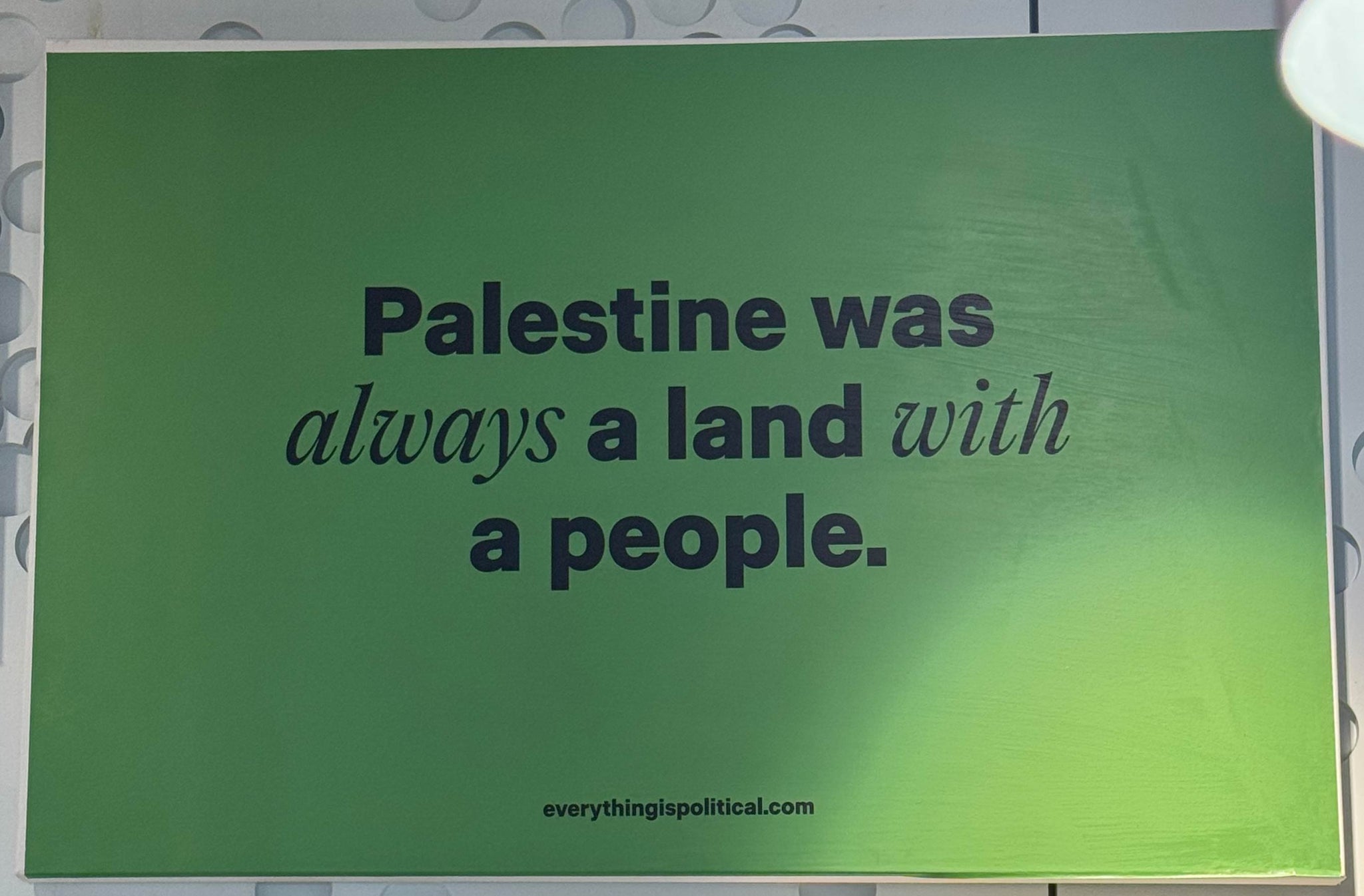 Slow Factory, "Palestine was always a land with a people"