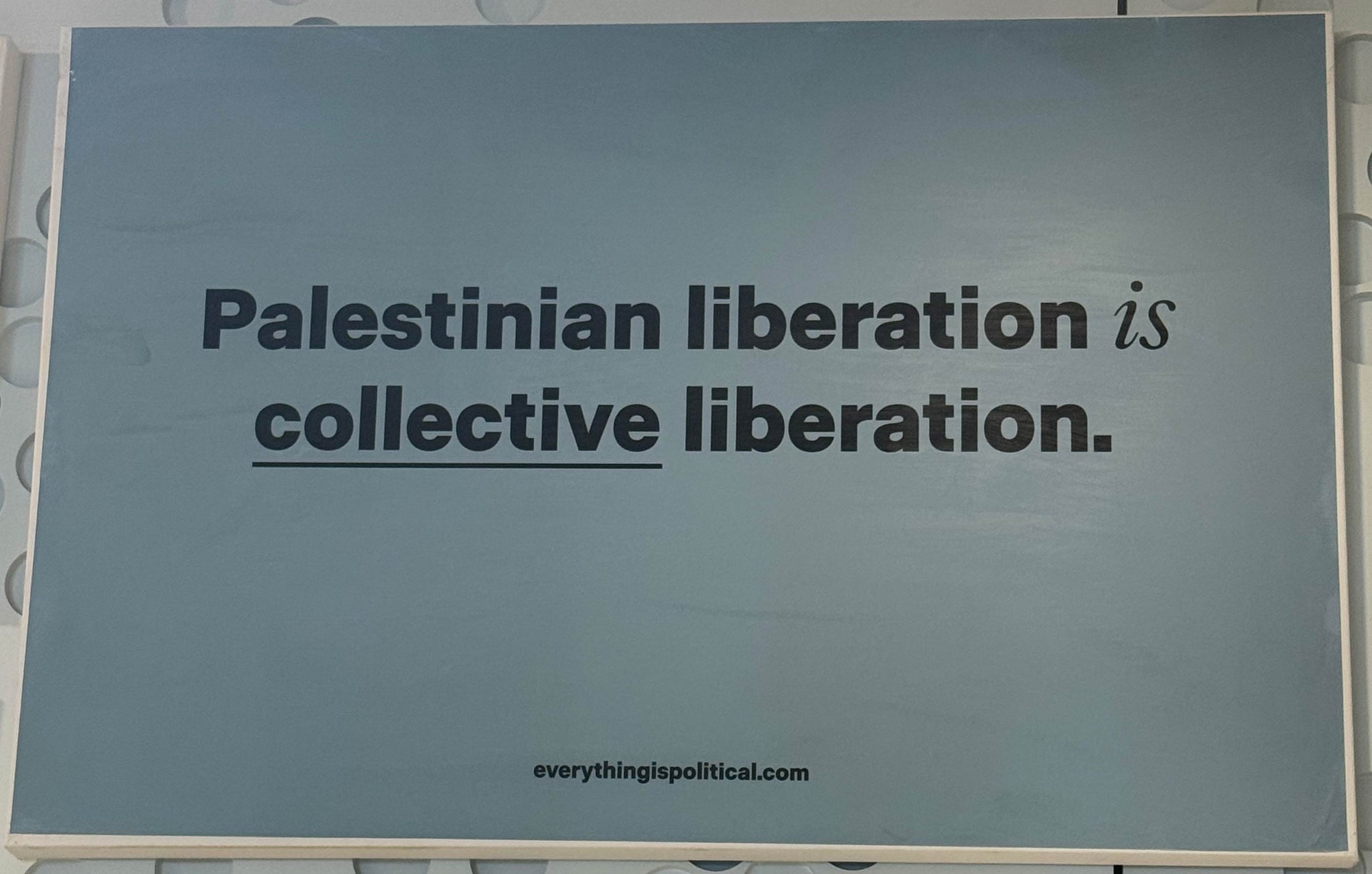Slow Factory, "Palestinian liberation is collective liberation"