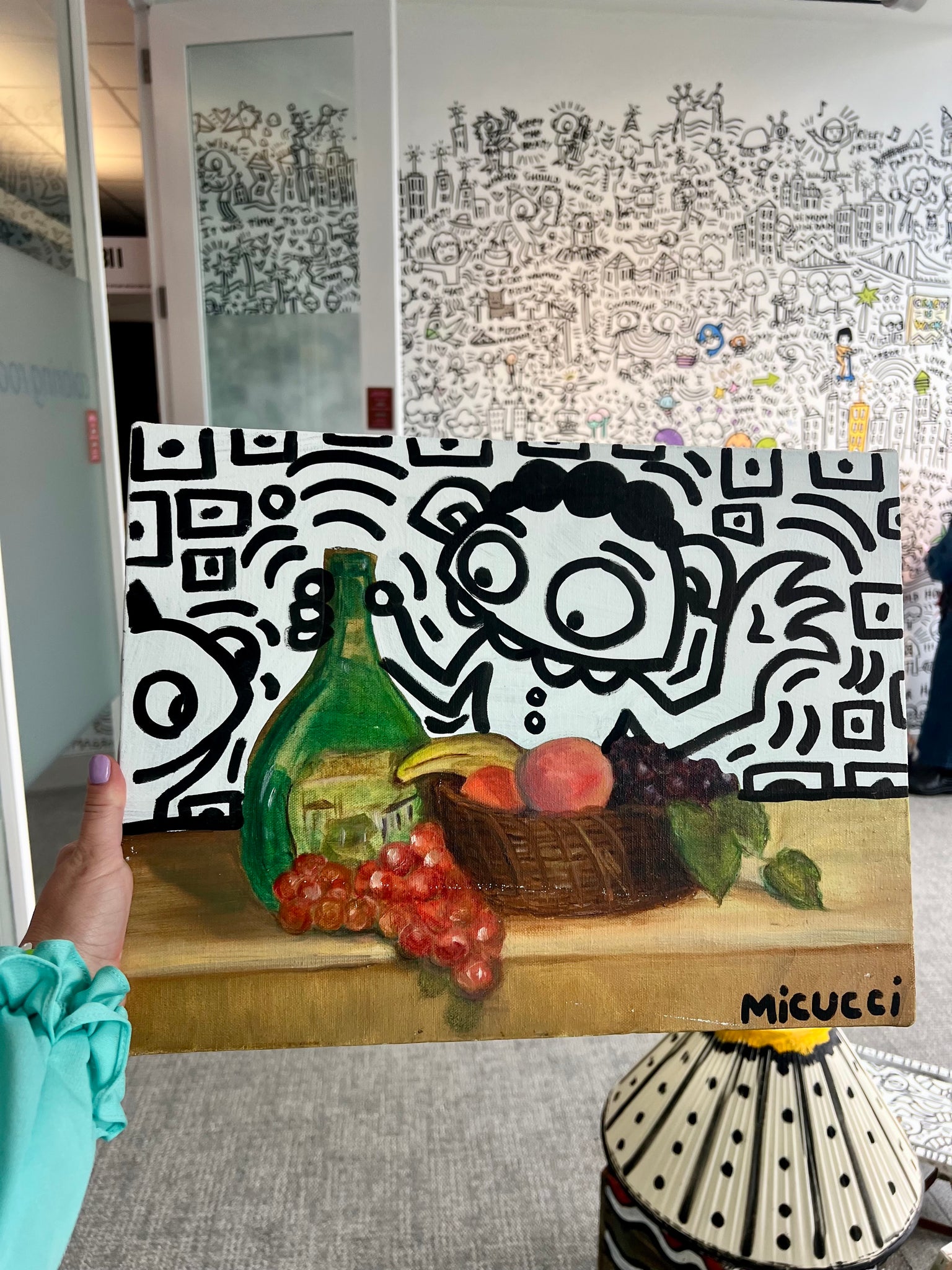 Kate Micucci, "Still Life Monster Painting" SOLD