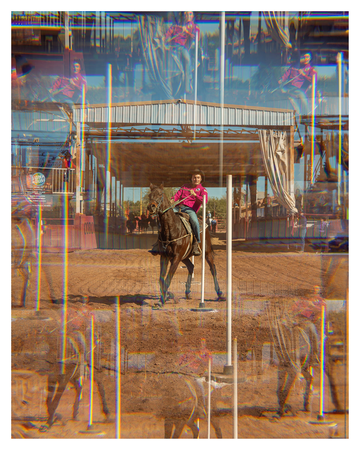 Greg Endries, "Evan, Pole Bending, Arizona Gay Rodeo, Phoenix, AZ"