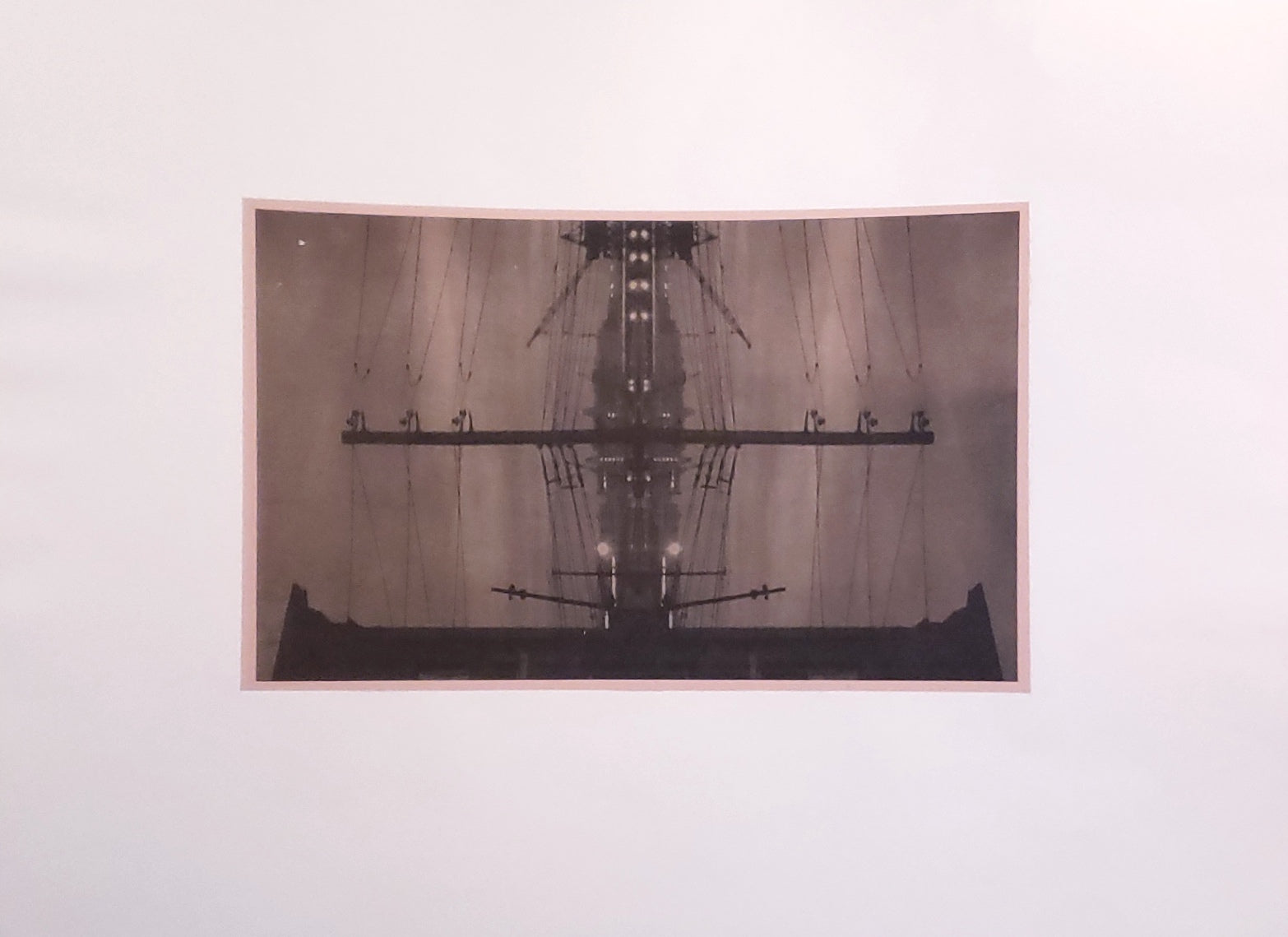 Jo Andres, "ship wires sepia" | Not For Sale