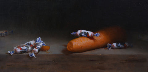 Chang Ya Chin, "White Rabbits Feasting" SOLD