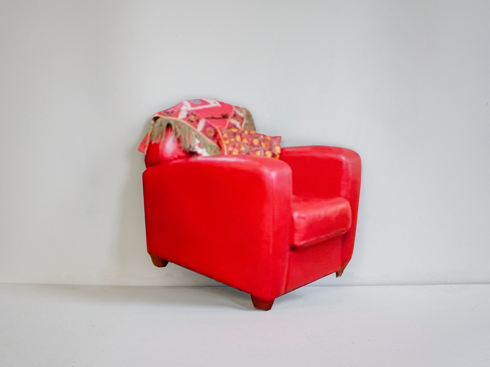 Unhee Park, "Red Bonded Leather Tub Club #02"