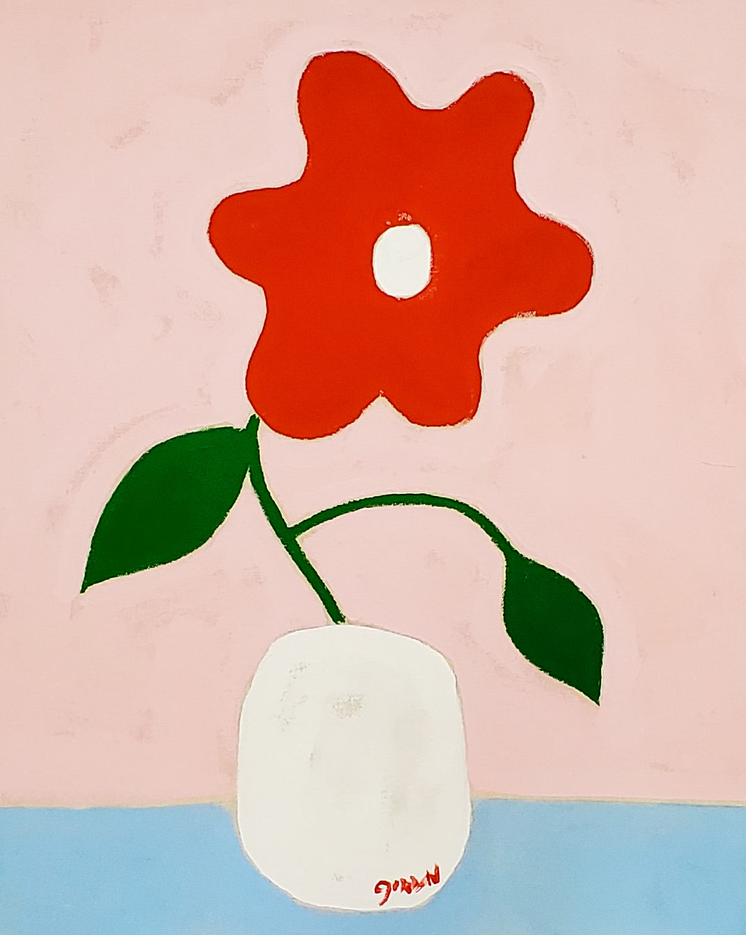 Gordan Douglas Ball, "Red Flower"