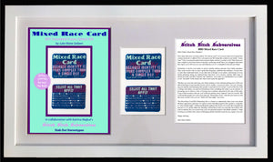 Katrina Majkut, "Mixed Race Card DIY Cross Stitch Kit (Framed Artist Print & Hand-Stitched Sampler)"