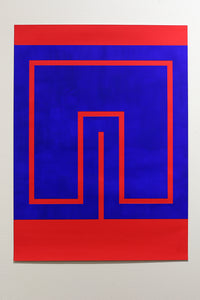 Elspeth Schulze, "Split Square (Ultramarine)"