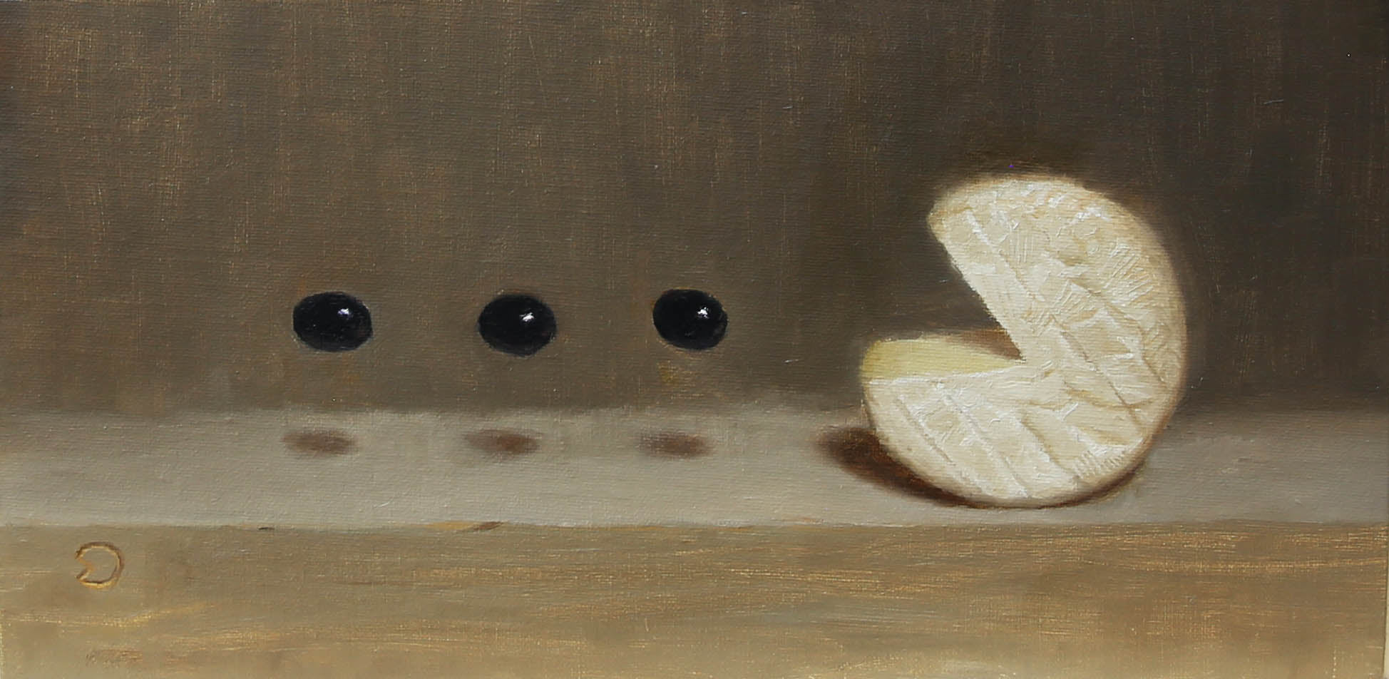 Chang Ya Chin, "Fancy Pacman (Brie Cheese & Black Olives)" SOLD