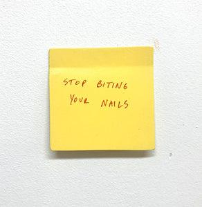 Stuart Lantry, "Stop biting your nails"