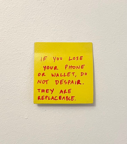 Stuart Lantry, "If you lose your phone or wallet"
