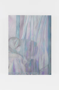 Srijon Chowdhury, "Anna drying her hair on the towels hanging from our bedroom door (4)"