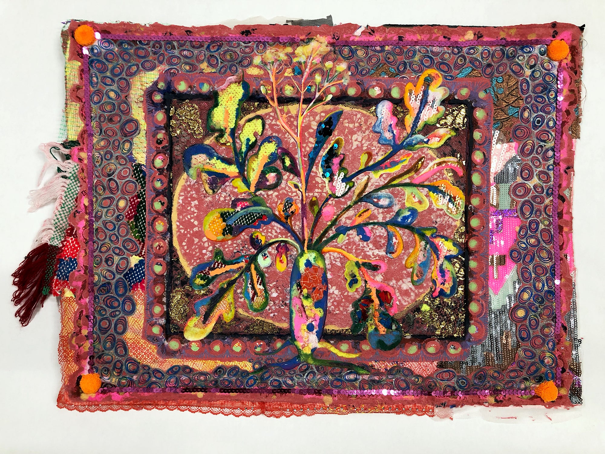 Lina Puerta, "Untitled (Radish in Bloom/Tapestries Series)"