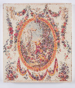 Kirstin Lamb, "After French Wallpaper (Lozenge with Swags)" SOLD