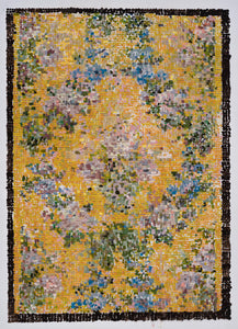 Kirstin Lamb, "After French Wallpaper Yellow Floral" SOLD
