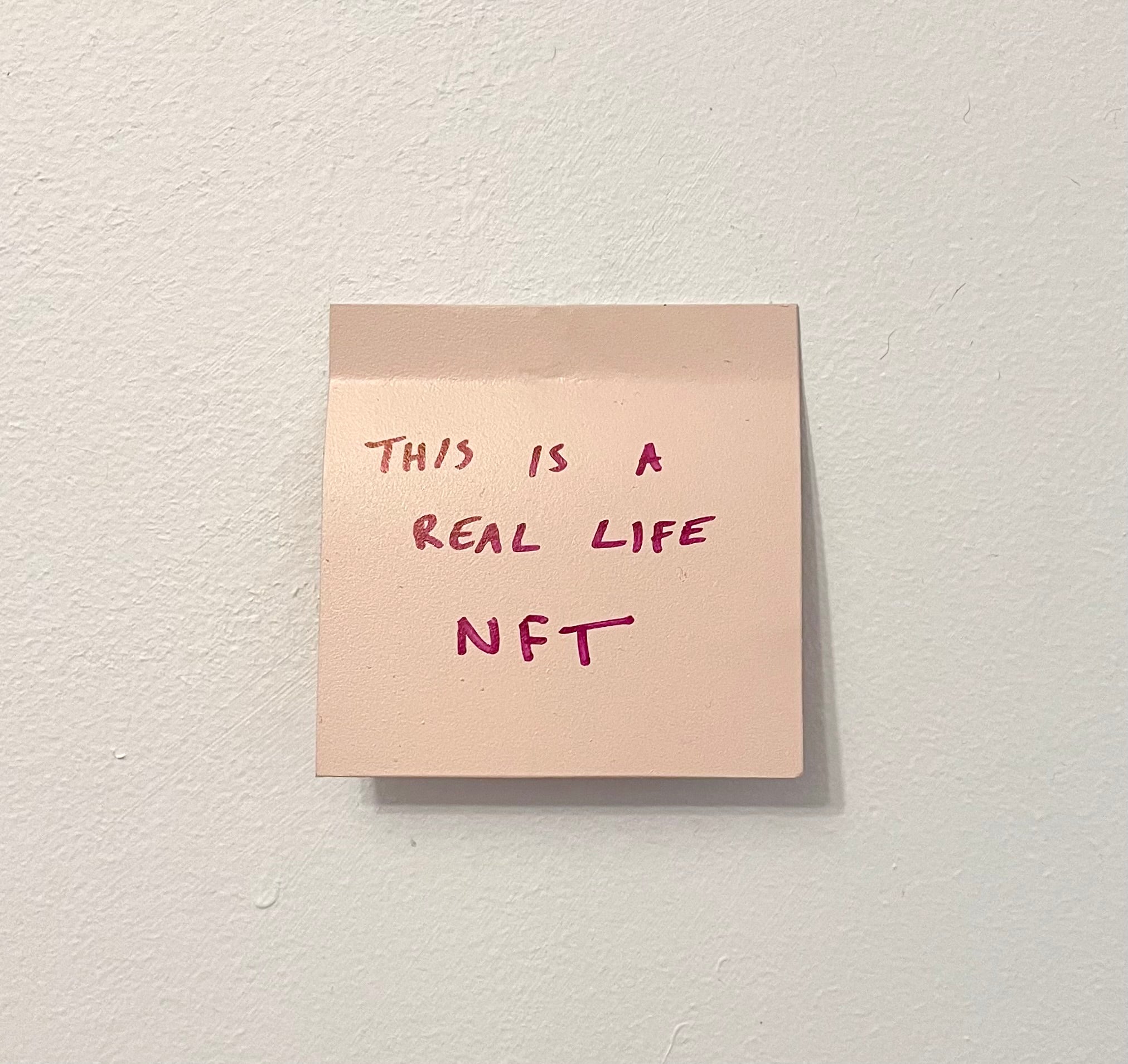 Stuart Lantry, "This is a real life NFT" SOLD
