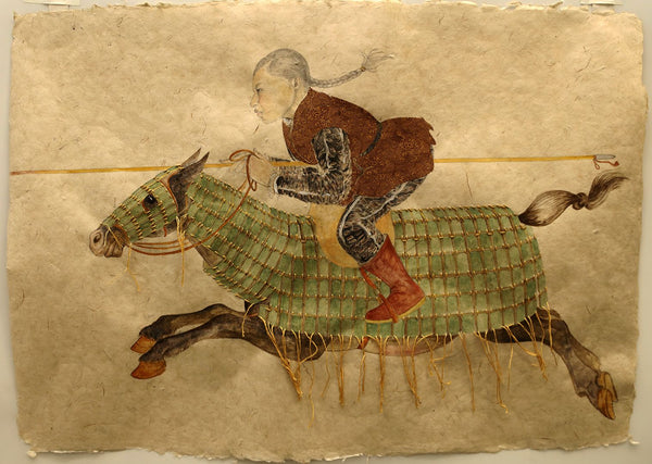 Fay Ku, "Jade Horse & Rider" SOLD