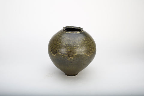 Nicholas Oh, "Black Moon Jar by Dave Kim the Potter"