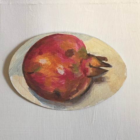 Dale Wittig, "Pomegranate on its side"