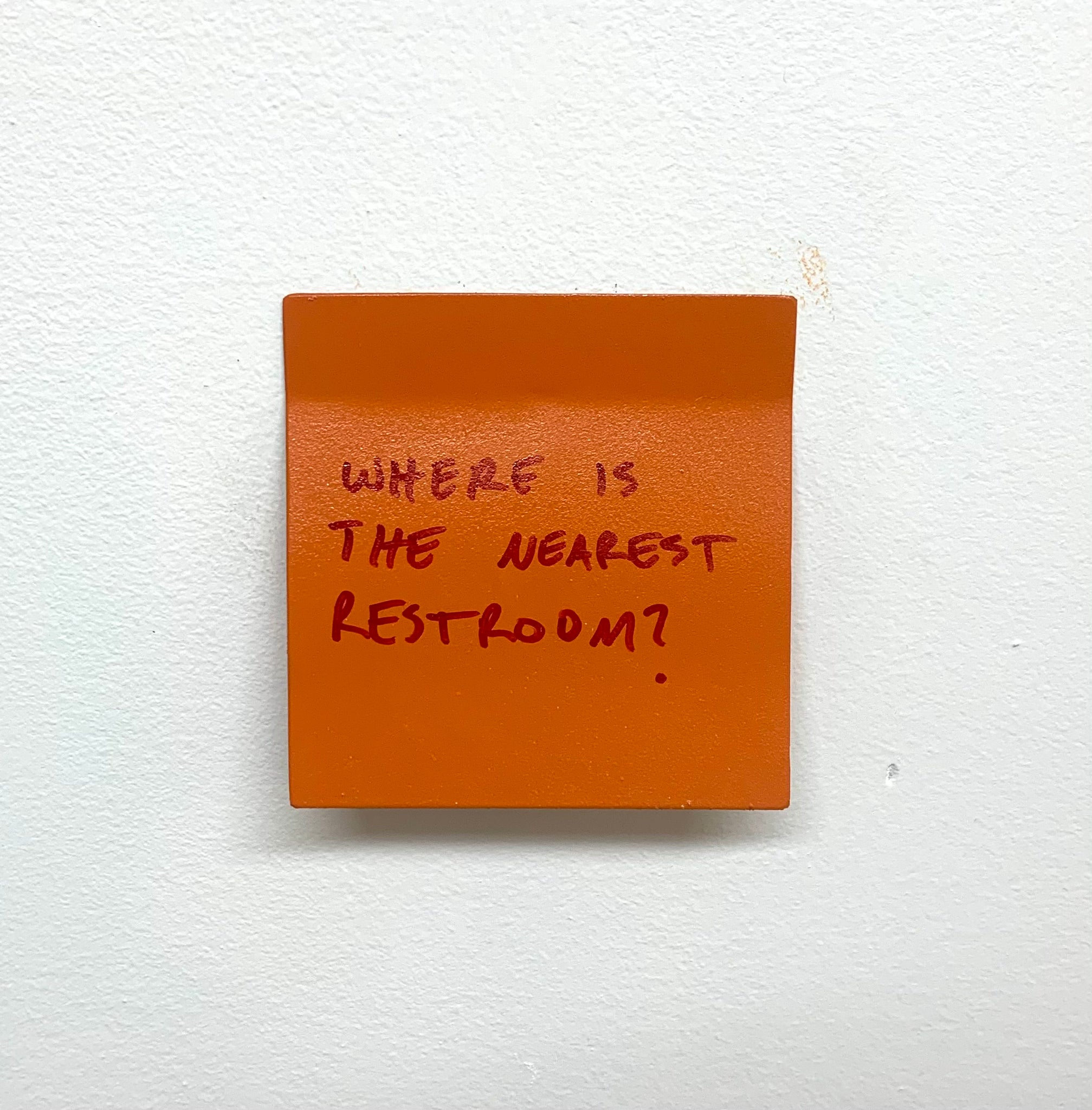 Stuart Lantry, "Where is the nearest restroom?"