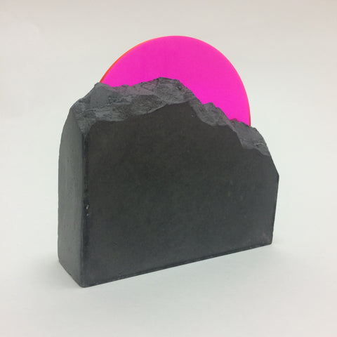 Devra Freelander, "Desktop Mountain (Pink/Charcoal)" SOLD