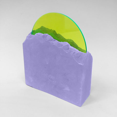 Devra Freelander, "Desktop Mountain (Green/Lavender)" SOLD