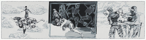 Alina Bliumis, "The Camouflage of Laughter, panel #1"