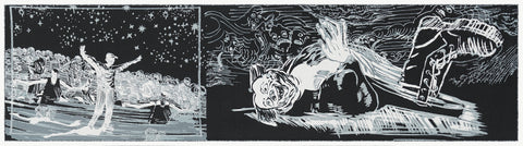 Alina Bliumis, "The Camouflage of Laughter, panel #3"