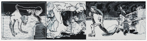 Alina Bliumis, "The Camouflage of Laughter, panel #4"