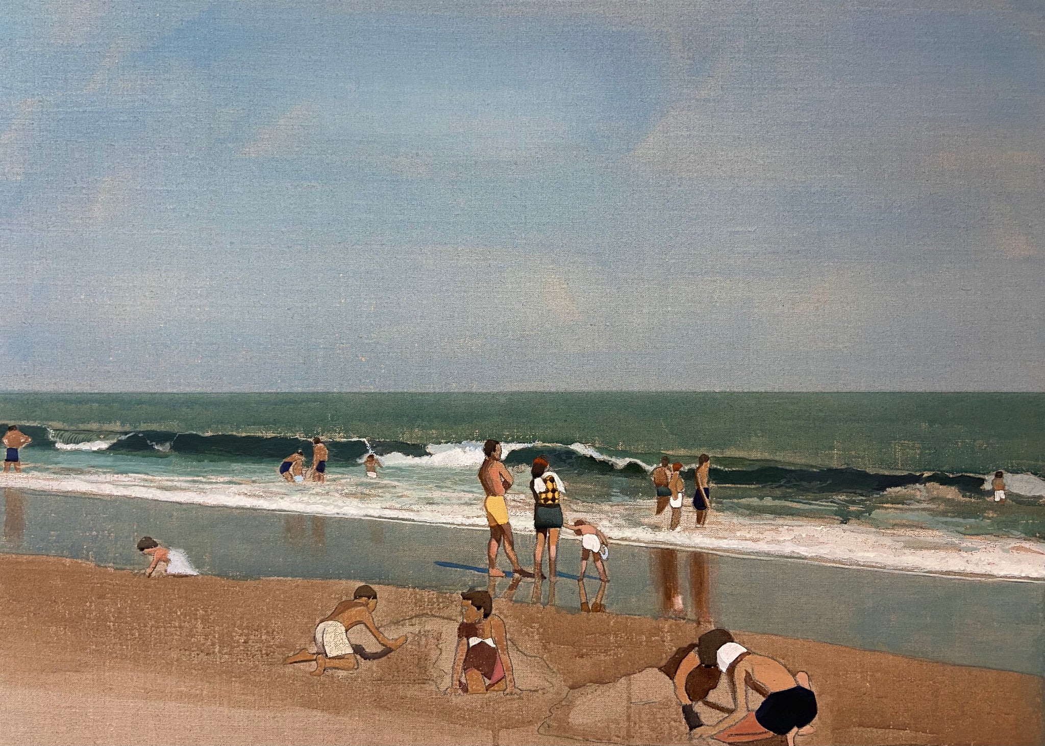 Fergus Hare, "Beach Scene #1"