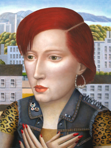 Amy Hill, "Woman in Denim Vest"