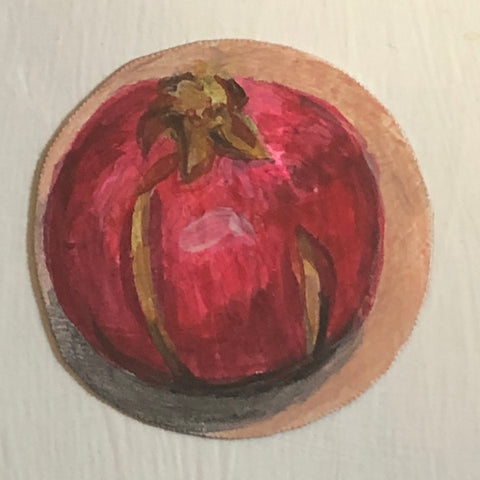 Dale Wittig, "Pomegranate splitting #2"