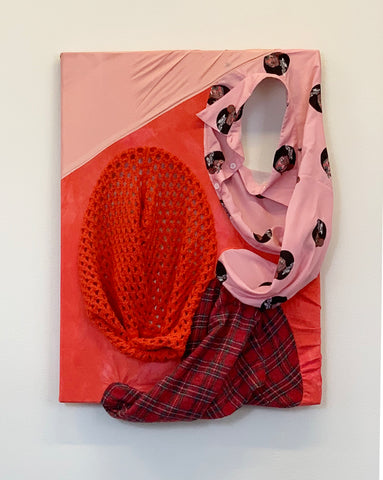 Shihui Zhou, "Nasty Women in Pink II"