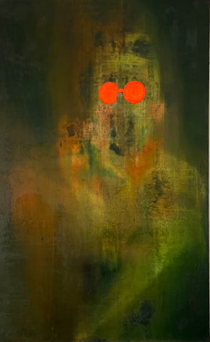 Franco Andrés, "Seated Figure With Atomic Tangerine Shades"