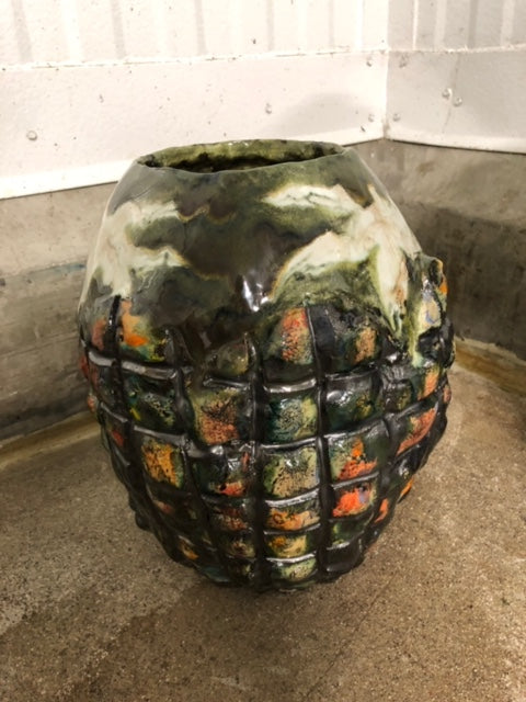 Jackie Rines, "Lilly Grid Vase"