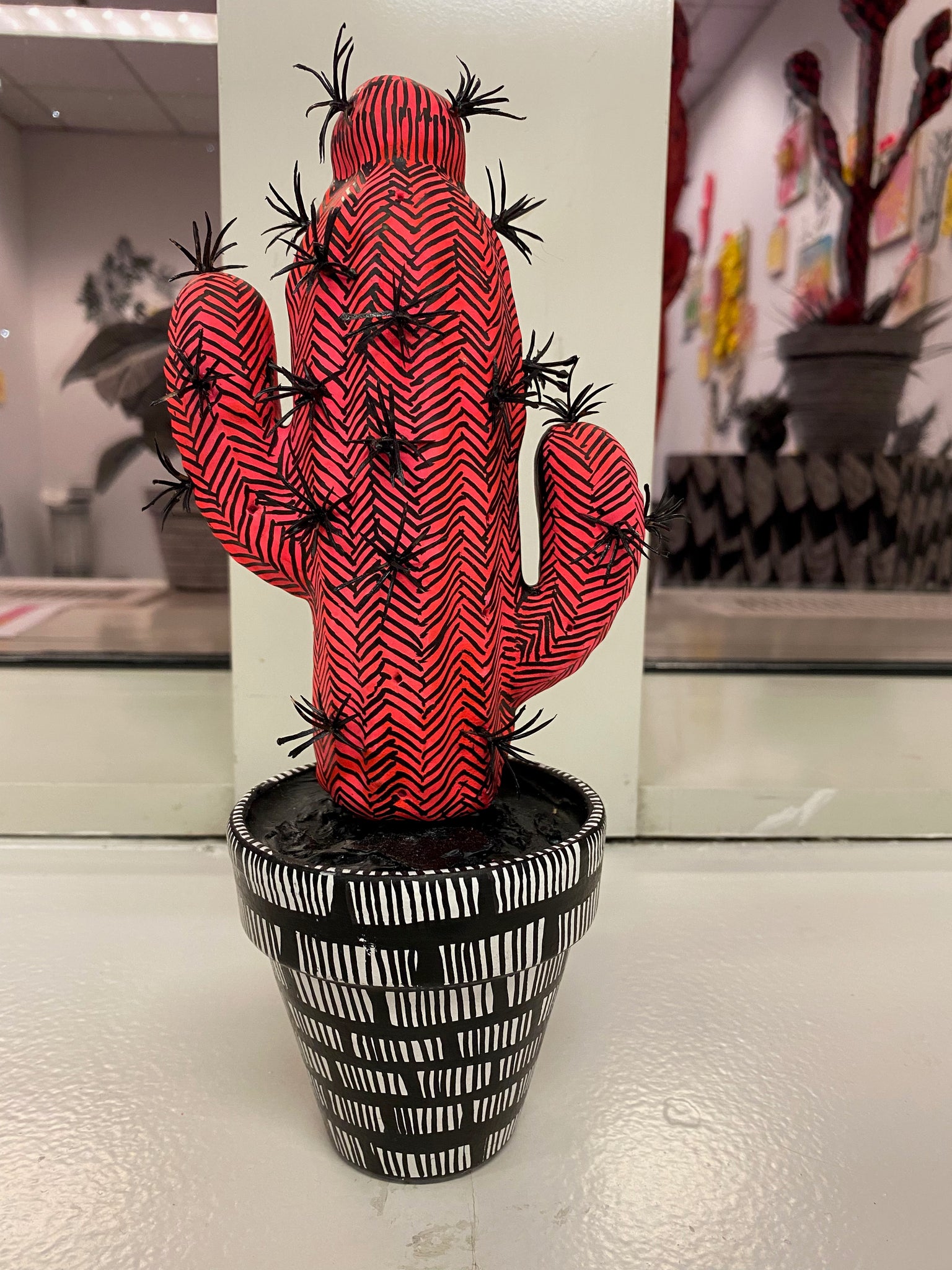 Anne Muntges, "Small Cactus 02 (Pink)" SOLD