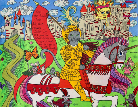 Jennifer Quinones, "Joan of Arc Kitty Cat"