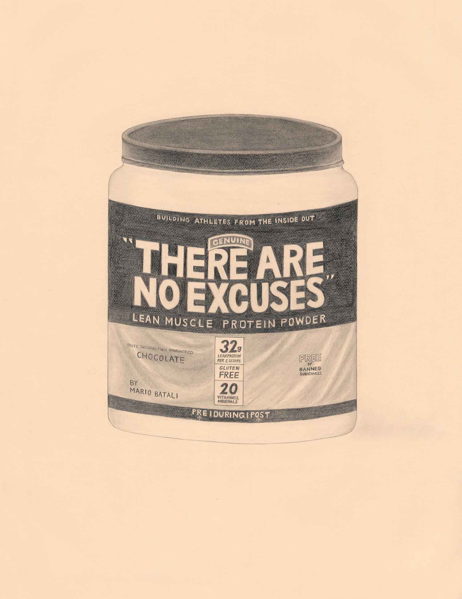 Karen Mainenti, ""There Are No Excuses" Protein Powder by Mario Batali, Chef (Muscle Milk)"