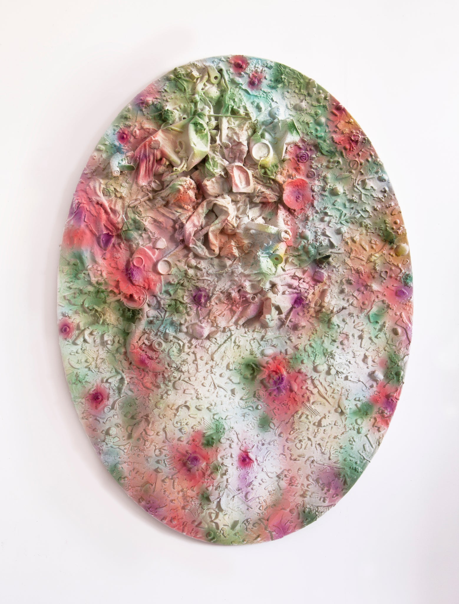 Anna Breininger + Kristin Cammermeyer, "Refuse Aggregate in Diffused Floral (Large Oval)"