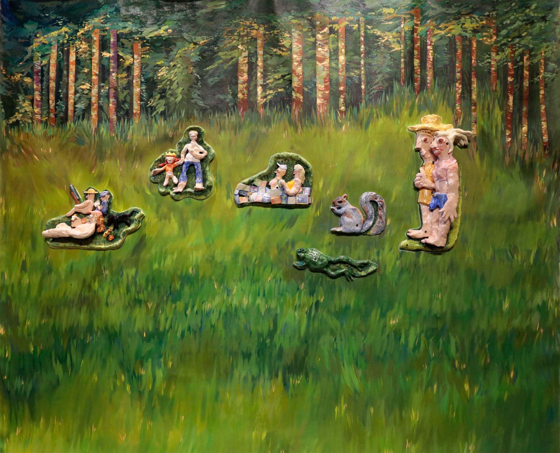 Taylor Lee Nicholson, "A Sunday Afternoon in the Trailer Park (after Seurat)"