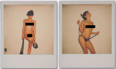 Maripol, "'Stocking Striptease' MARIPOLA X Diptych 1978"