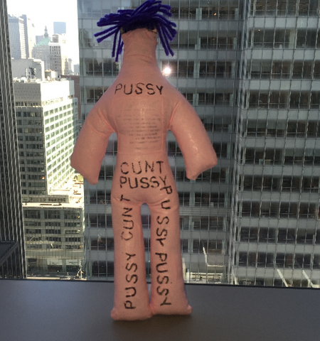 Betty Tompkins, "Dammit Doll, Betty for Planned Parenthood" SOLD