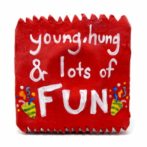 Colin J. Radcliffe, "young, hung & lots of FUN Condom" SOLD