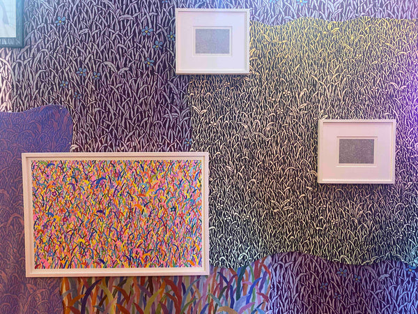Tyler Krasowski, "Grass (fabric installation)"