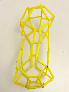 Eva Mantell, "structure from nature, yellow straws"