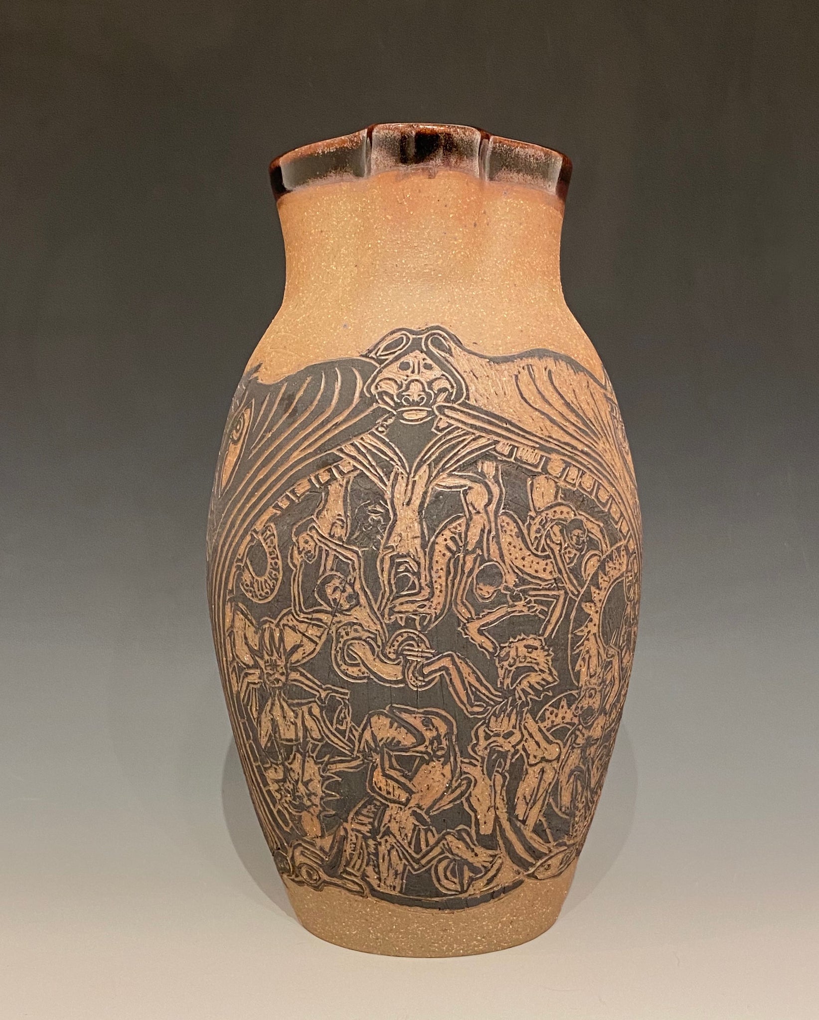 Eileen Sackman, "The Winchester Psalter Hellmouth Pitcher I"