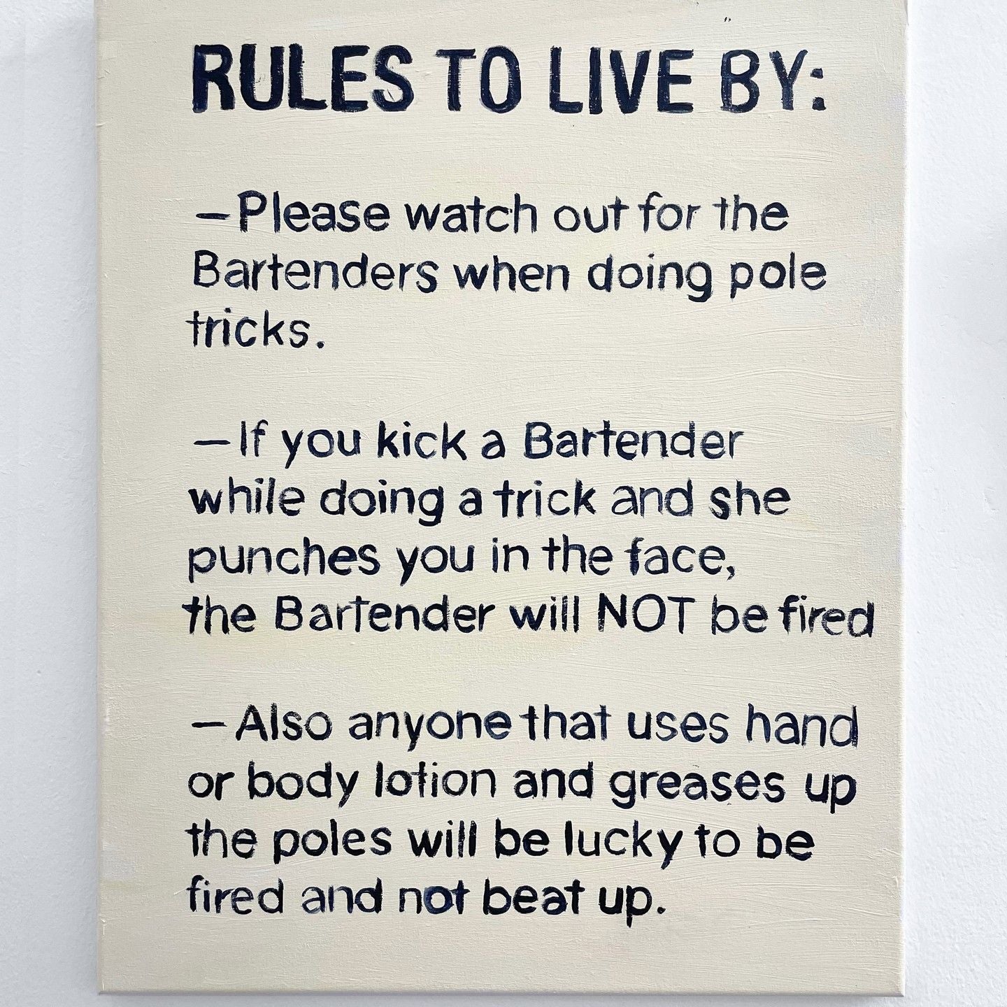 Lisa Levy, "Rules to Live By"