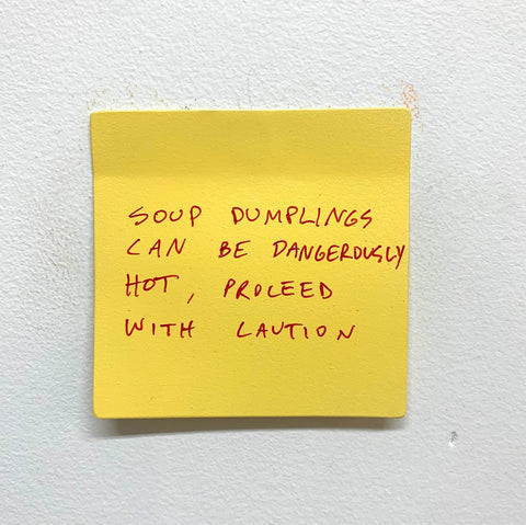 Stuart Lantry, "Soup dumplings can be dangerously hot" SOLD