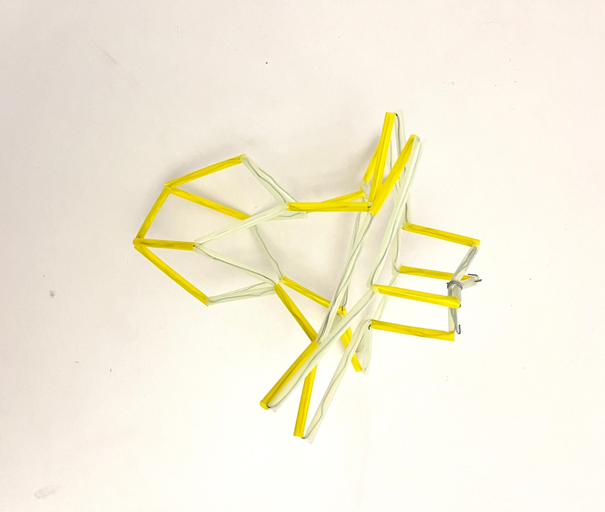 Eva Mantell, "smaller rocketship, yellow straws"