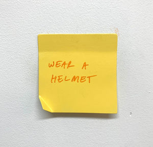 Stuart Lantry, "Wear a helmet" SOLD