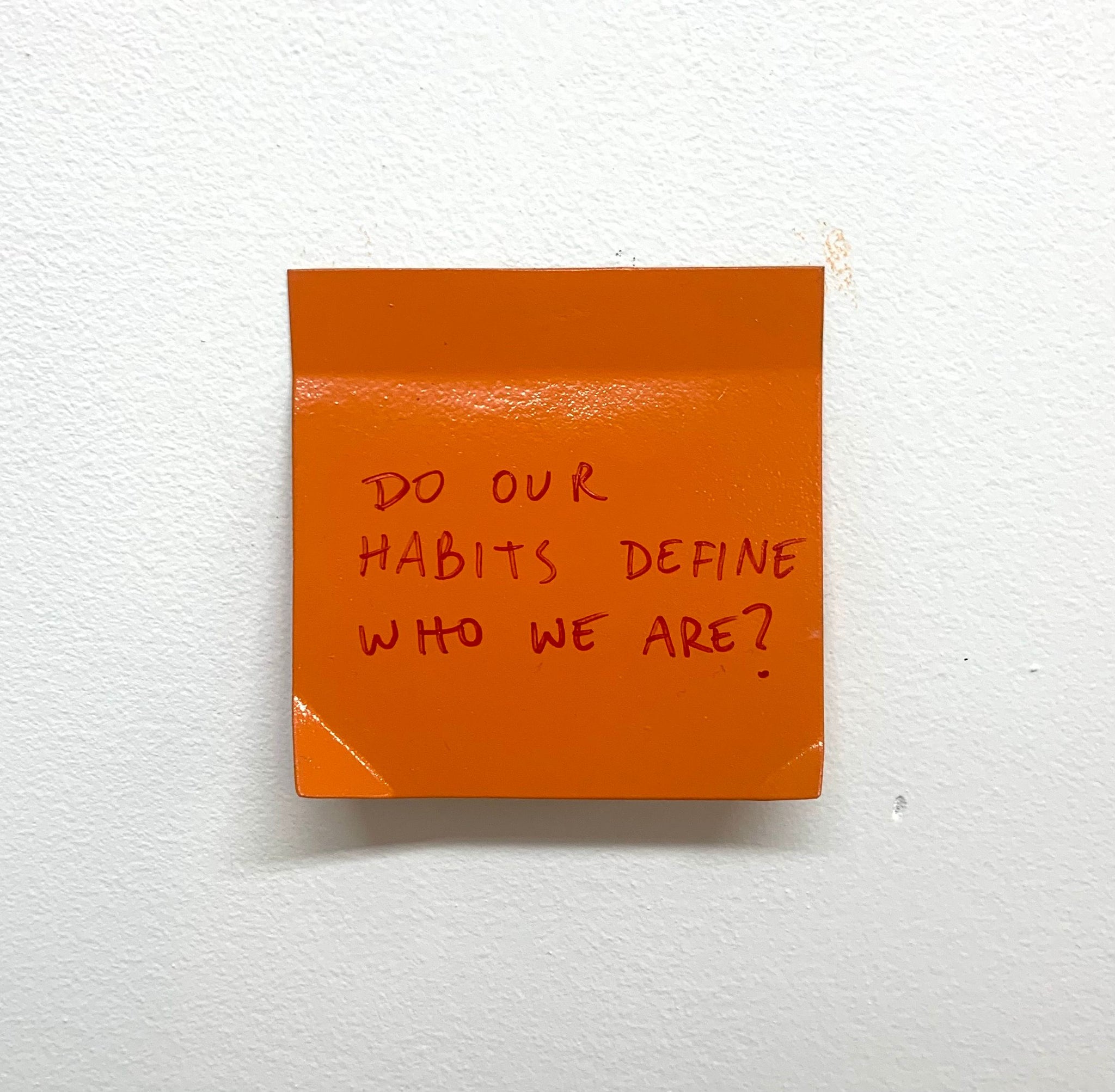 Stuart Lantry, "Do our habits define who we are?"