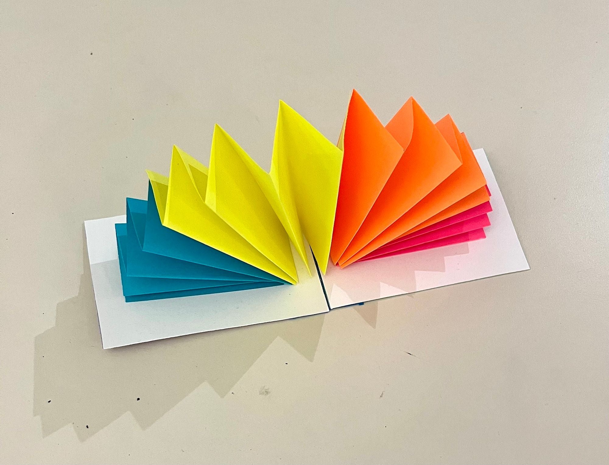 Eva Mantell, "paper rainbow"